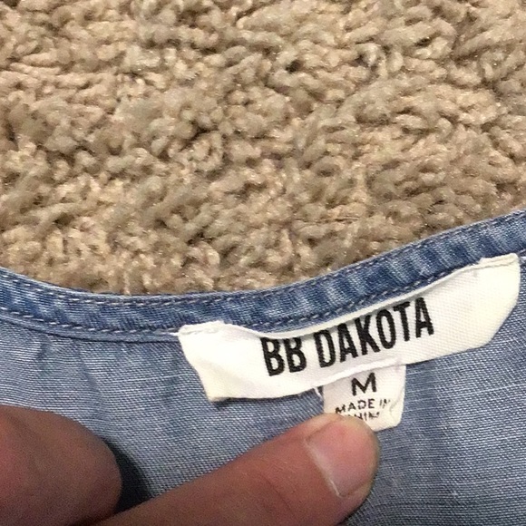 BB Dakota set, top and pants, denim look but 89%tencel and 11% linen - Picture 4 of 5